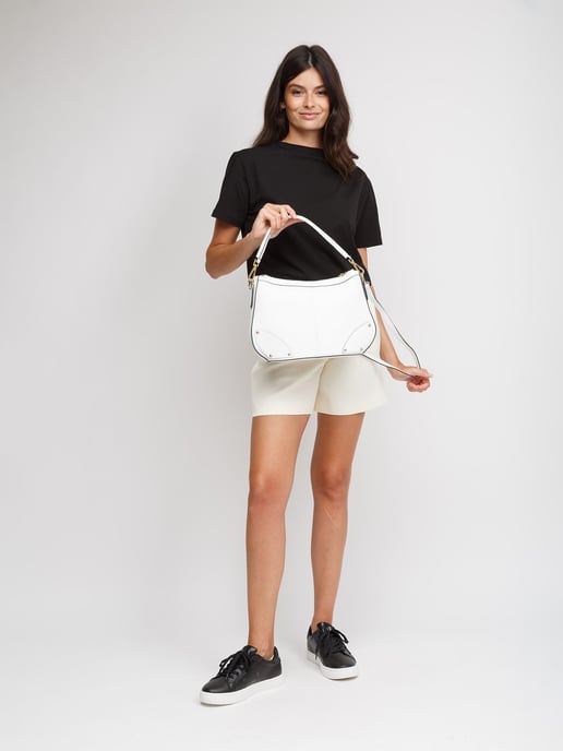 Giulia Monti Schultertasche Weiß - Image 5