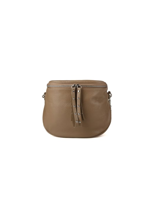 Giulia Monti Schultertasche Taupe - Image 1
