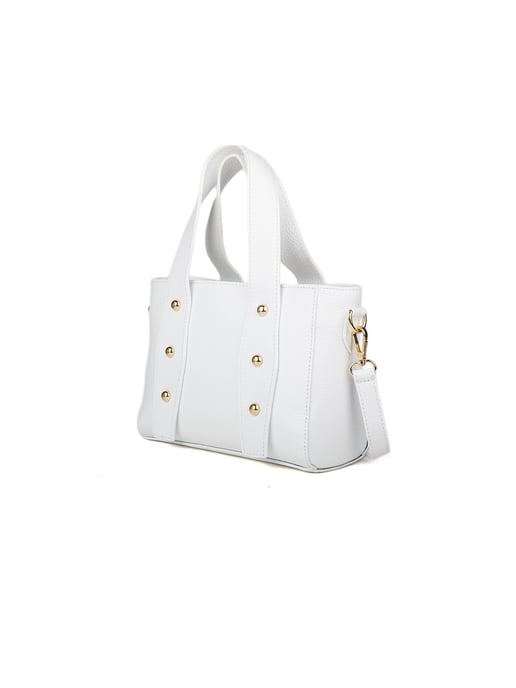 Giulia Monti Schultertasche Weiß - Image 2