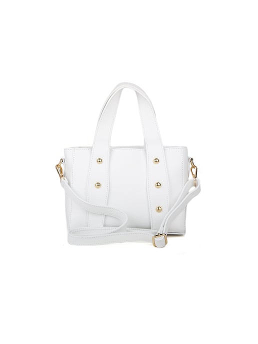Giulia Monti Schultertasche Weiß - Image 3