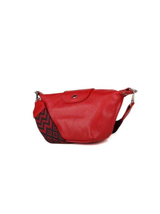 Giulia Monti Schultertasche Dunkelrot - Image 2