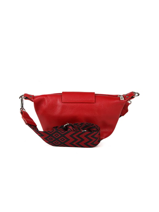 Giulia Monti Schultertasche Dunkelrot - Image 3