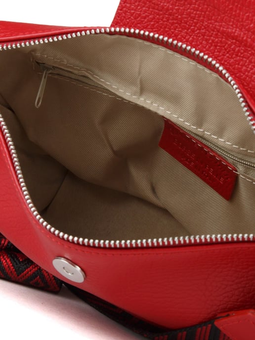 Giulia Monti Schultertasche Dunkelrot - Image 4