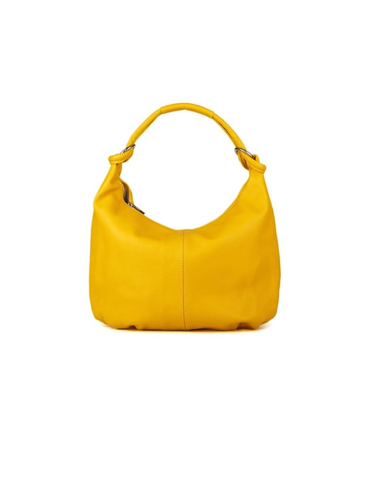 Giulia Monti Schultertasche Safran Gelb - Image 1