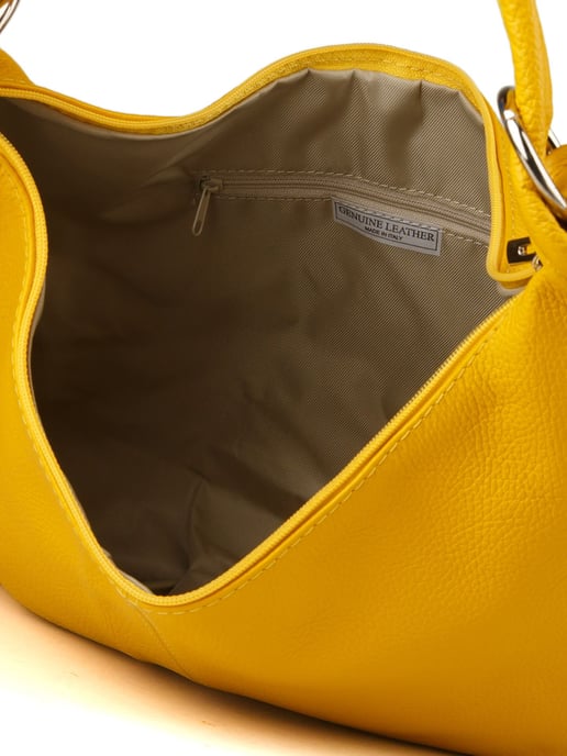 Giulia Monti Schultertasche Safran Gelb - Image 4