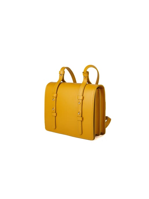 Giulia Monti Schultertasche Senfgelb - Image 2