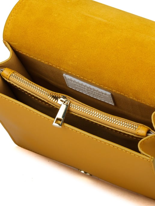 Giulia Monti Schultertasche Senfgelb - Image 4