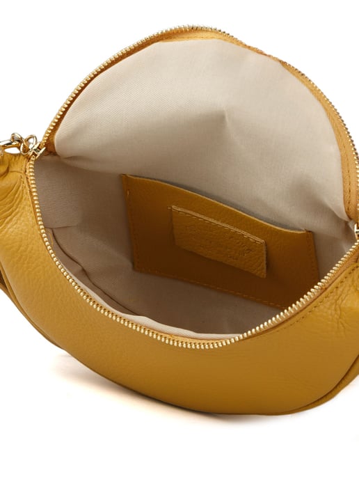 Giulia Monti Schultertasche Senfgelb - Image 4