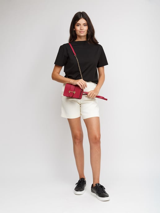 Giulia Monti Schultertasche/Gürteltasche Klassisches Rot - Image 5