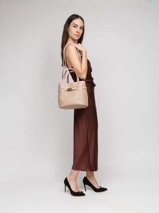 Giulia Monti Schultertasche Rose Damast - Image 4