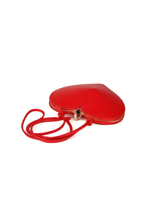 Giulia Monti Schultertasche Klassisches Rot - Image 4