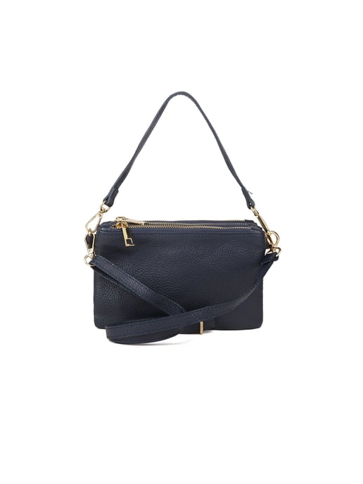 Giulia Monti Schultertasche Nachtblau - Image 3