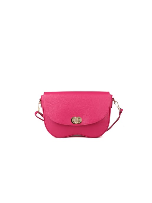 Giulia Monti Schultertasche Fuchsia - Image 1