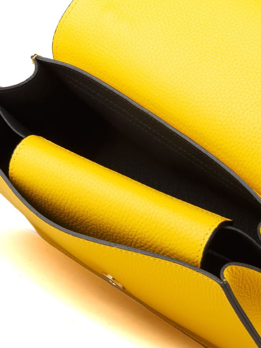Giulia Monti Schultertasche Safran Gelb - Image 4