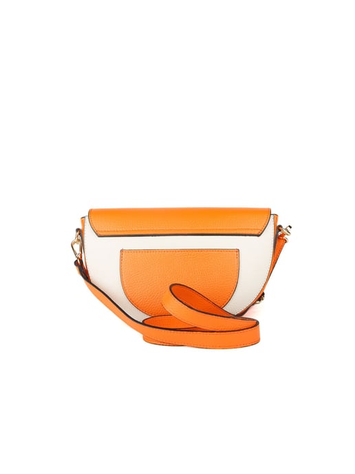Giulia Monti Schultertasche Orange Hellbeige - Image 3