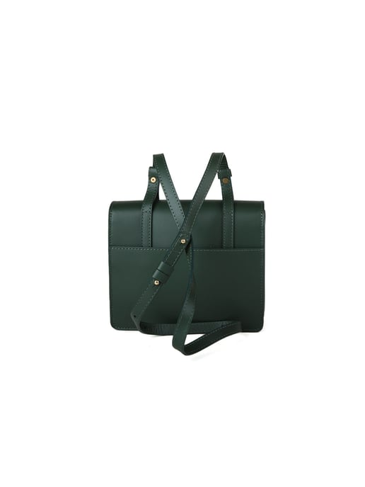 Giulia Monti Schultertasche Dunkelgrün - Image 3
