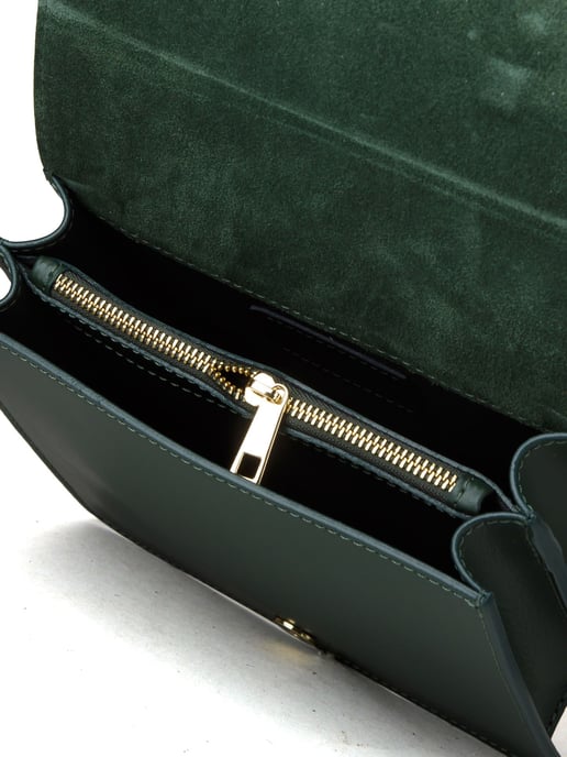 Giulia Monti Schultertasche Dunkelgrün - Image 4