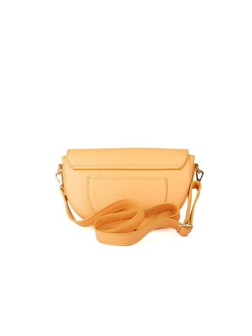 Giulia Monti Schultertasche Gelb Orange - Image 3