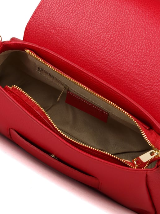 Giulia Monti Schultertasche Dunkelrot - Image 4