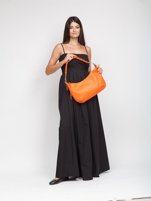 Giulia Monti Schultertasche Orange - Image 5