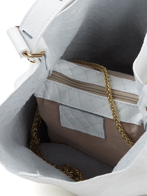 Giulia Monti Schultertasche Weiß - Image 4