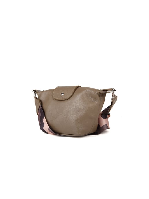 Giulia Monti Schultertasche Taupe - Image 2