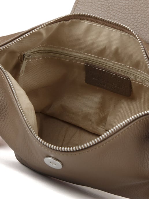 Giulia Monti Schultertasche Taupe - Image 4