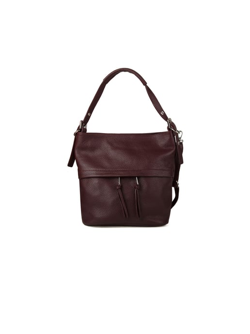 Giulia Monti Schultertasche Burgunderrot - Image 1