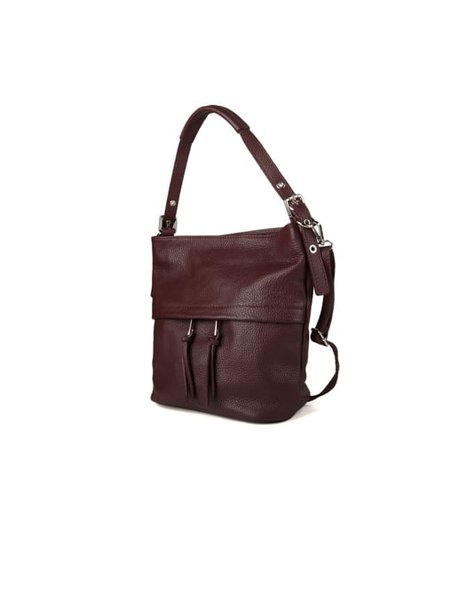 Giulia Monti Schultertasche Burgunderrot - Image 2