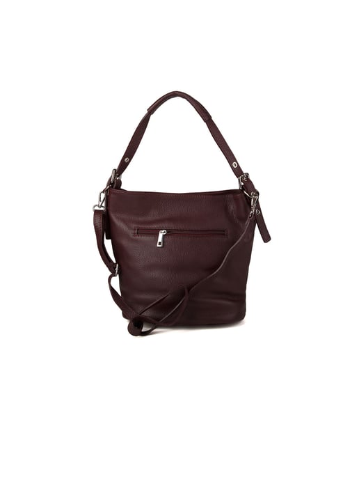 Giulia Monti Schultertasche Burgunderrot - Image 3
