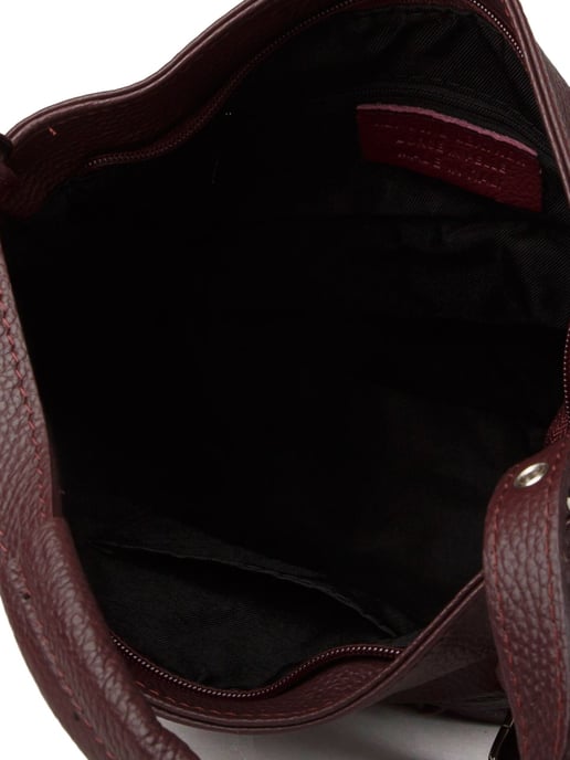 Giulia Monti Schultertasche Burgunderrot - Image 4