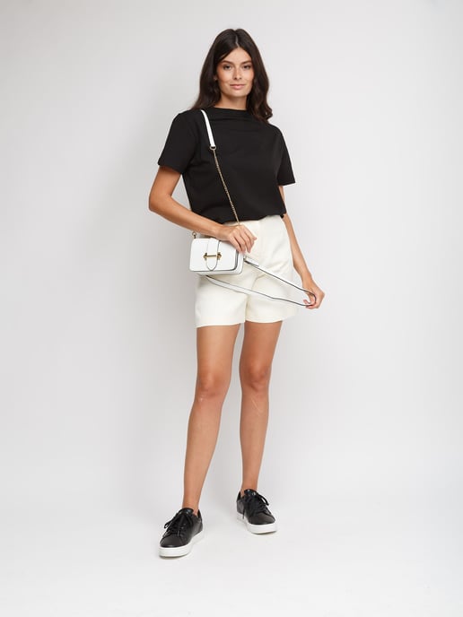 Giulia Monti Schultertasche/Taschenbauch Weiß - Image 5