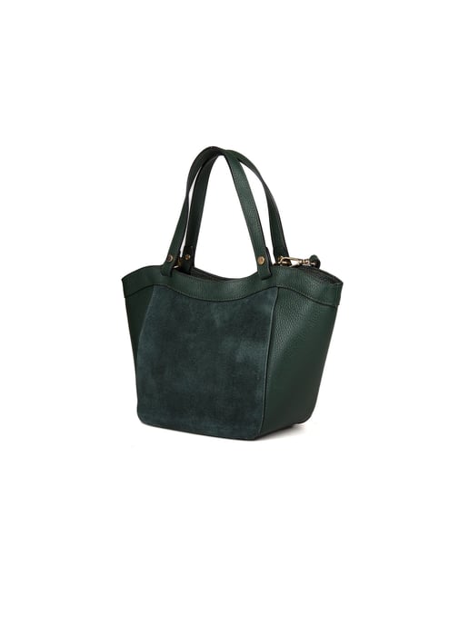 Giulia Monti Schultertasche Dunkelgrün - Image 2