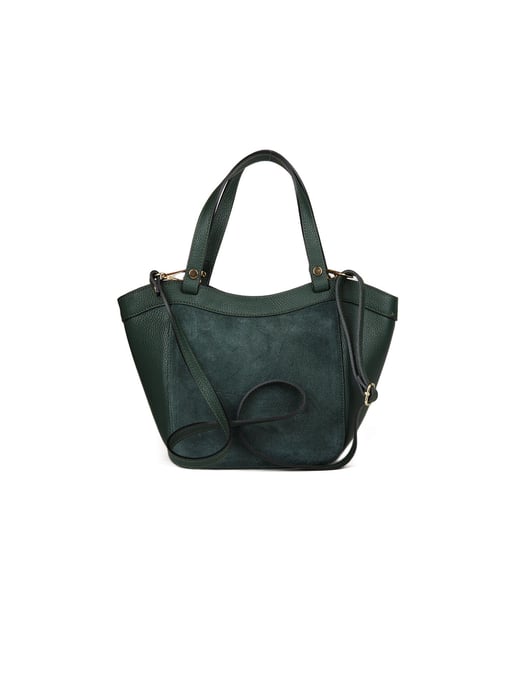 Giulia Monti Schultertasche Dunkelgrün - Image 3
