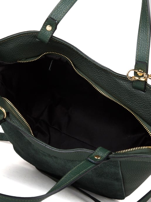 Giulia Monti Schultertasche Dunkelgrün - Image 4