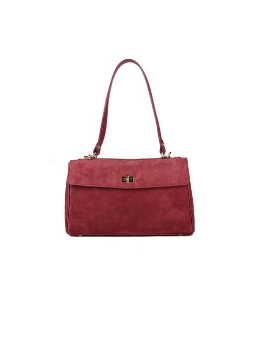 Giulia Monti Schultertasche Burgund - Image 1
