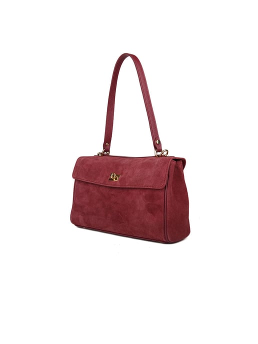 Giulia Monti Schultertasche Burgund - Image 2
