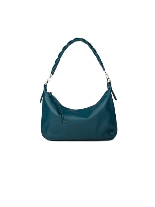 Giulia Monti Schultertasche Dunkelblaugrün - Image 1