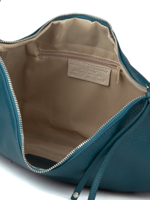 Giulia Monti Schultertasche Dunkelblaugrün - Image 4