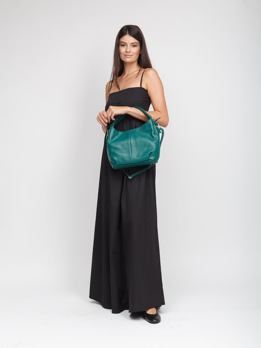 Giulia Monti Schultertasche Meergrün - Image 5