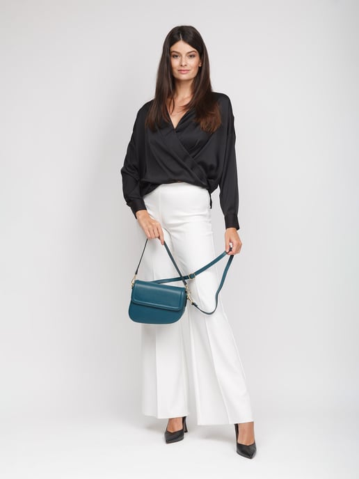 Giulia Monti Schultertasche Dunkelpetrol - Image 5