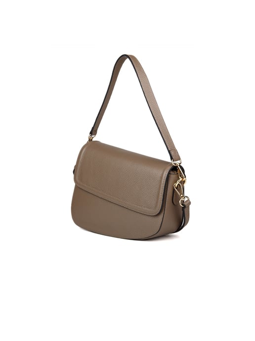 Giulia Monti Schultertasche Taupe - Image 2