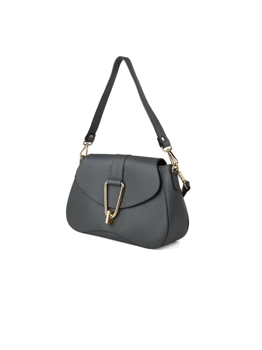 Giulia Monti Schultertasche Dunkelgrau - Image 2