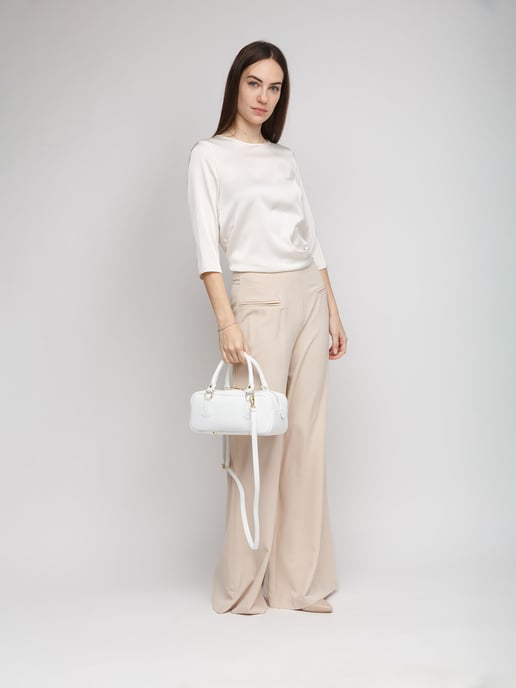 Giulia Monti Schultertasche Weiß - Image 5