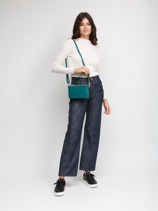 Giulia Monti Schultertasche Meergrün - Image 5