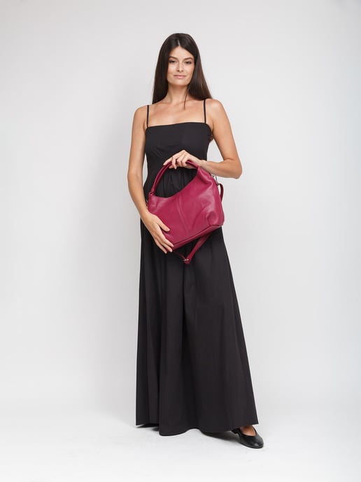 Giulia Monti Schultertasche Pflaume - Image 5