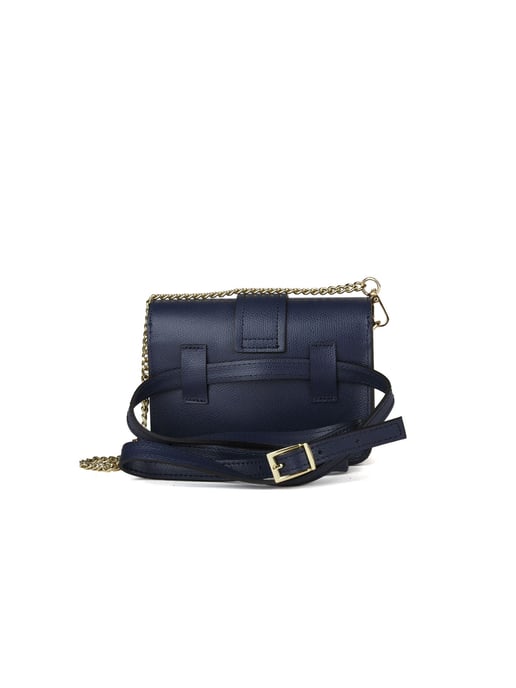 Giulia Monti Schultertasche/Taschenbauchtasche Marineblau - Image 3