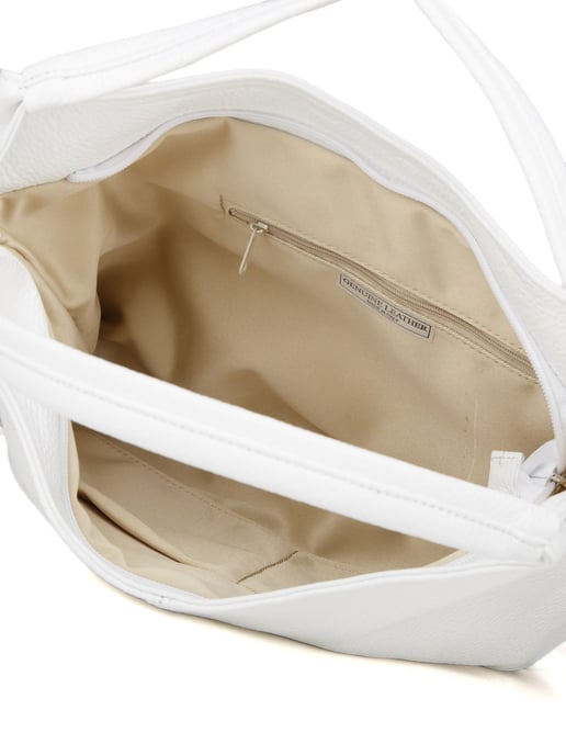 Giulia Monti Schultertasche Weiß - Image 4