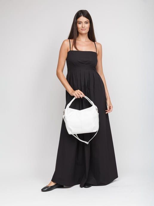 Giulia Monti Schultertasche Weiß - Image 5