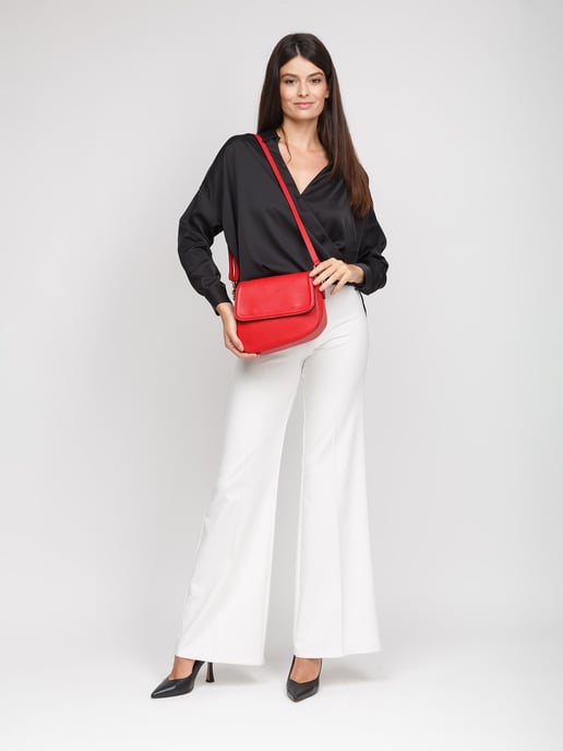 Giulia Monti Schultertasche Klassisches Rot - Image 5
